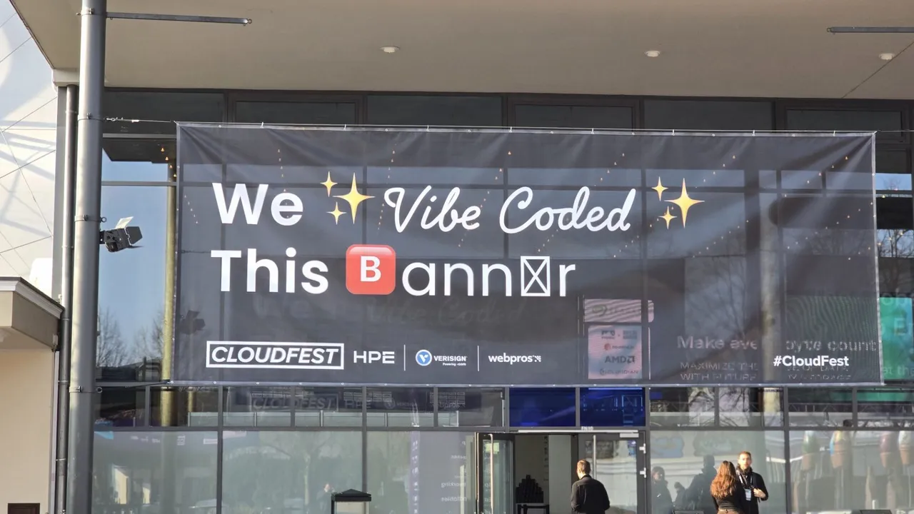 Das KI Vibe Coded Plakat - Satirisch gemeint und schon im letzten Jahr ein Hingucker - Bild: Huskynarr